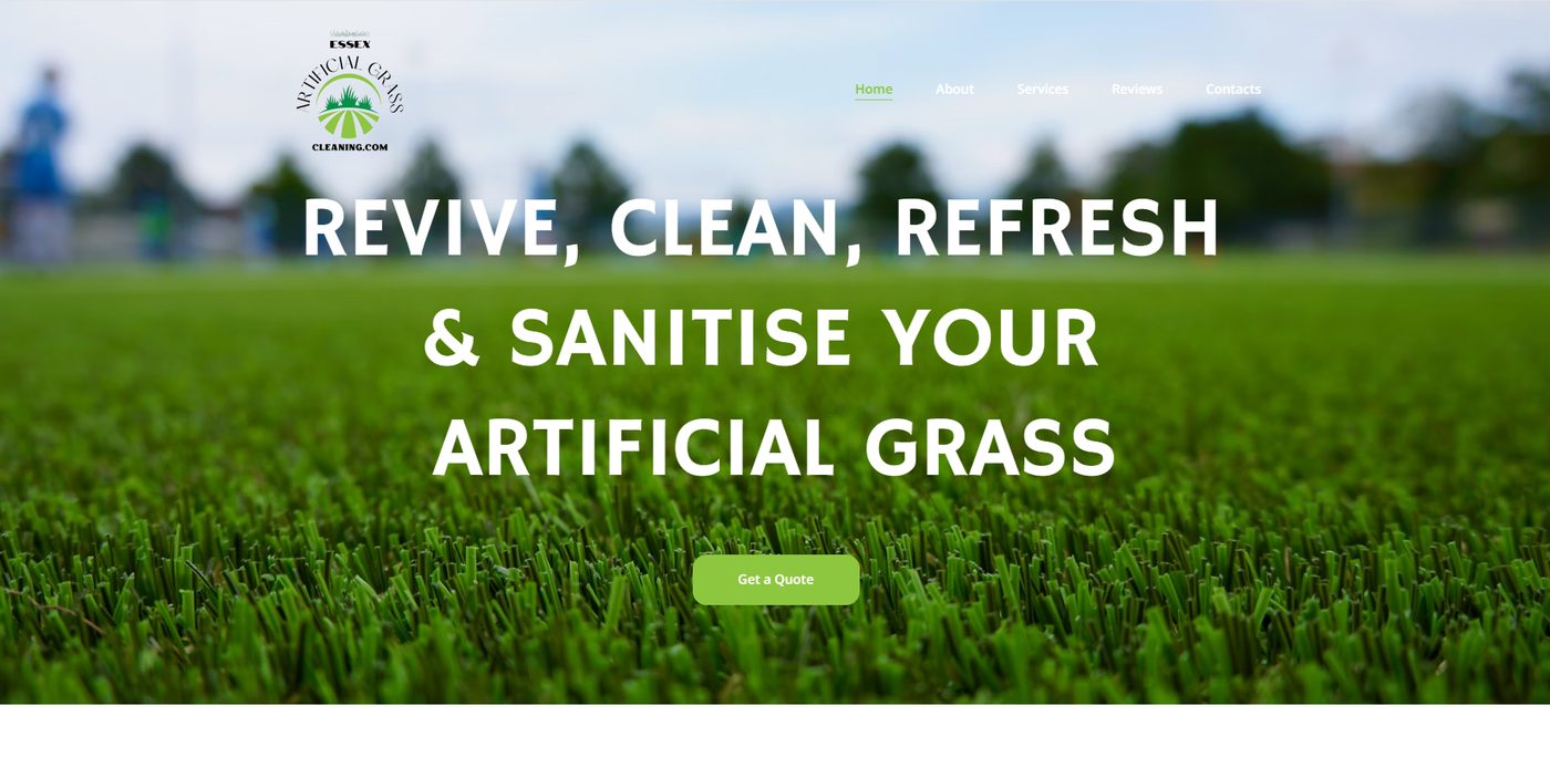 Essex Artificial Grass Cleaning website